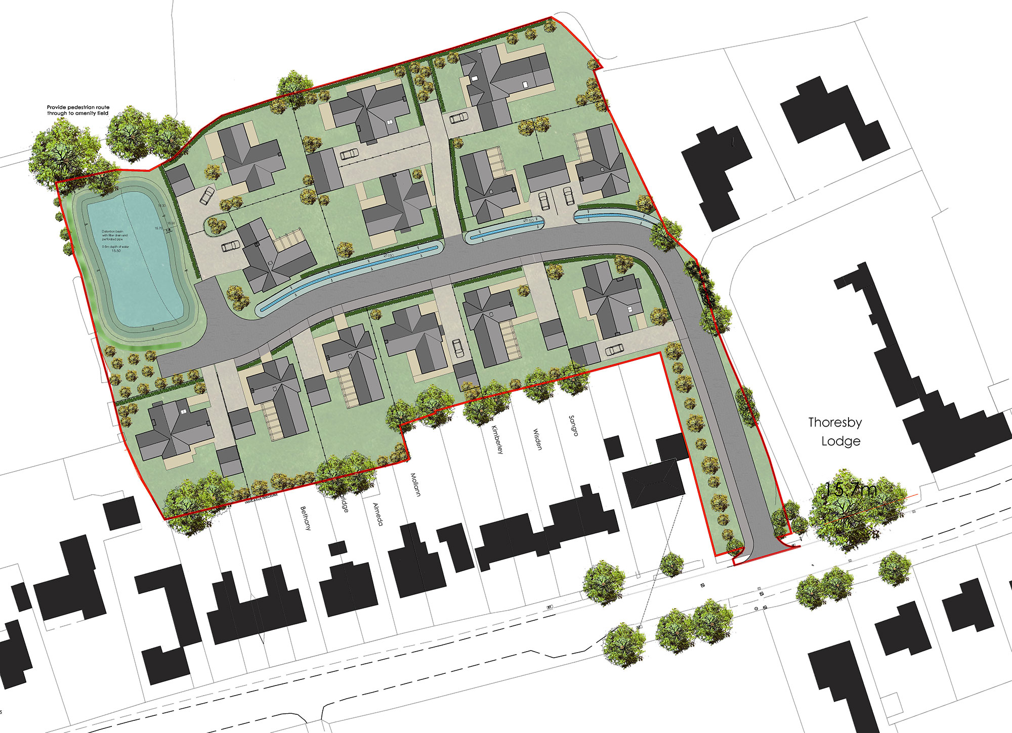 Bondcroft View - New Home Development, North Thoresby site plan